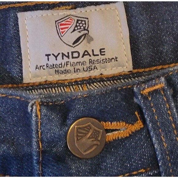 TYNDALE FRMC Men's 32 x 32 FLF800 Flame Resistant Carpenter Work Jeans Pants New - Picture 5 of 9